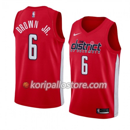Washington Wizards Troy Brown Jr. 6 2018-19 Nike Punainen Miesten Pelipaidat Swingman 